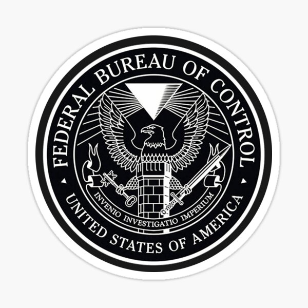 Federal Bureau of Control Glossy Sticker
