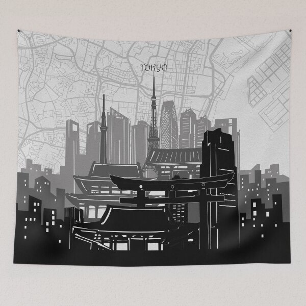 Item preview, tokyo skyline designed and sold by BekimART2.