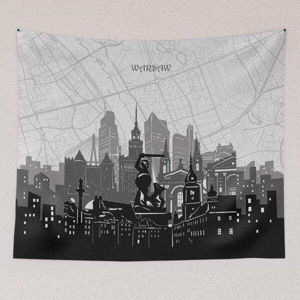 Item preview, warsaw skyline designed and sold by BekimART2.