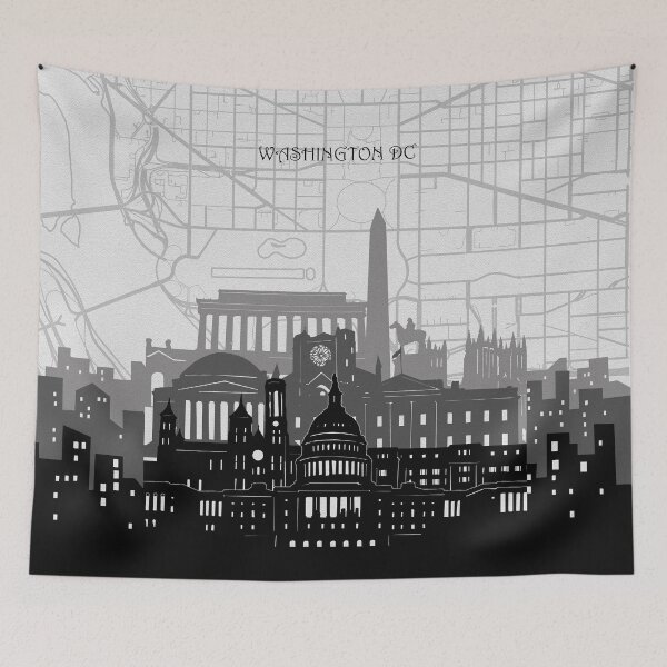 Item preview, washington dc skyline designed and sold by BekimART2.