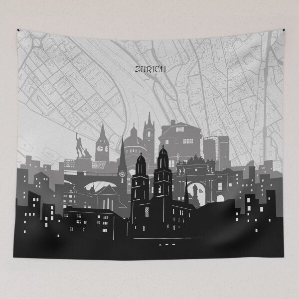 Item preview, zurich skyline designed and sold by BekimART2.
