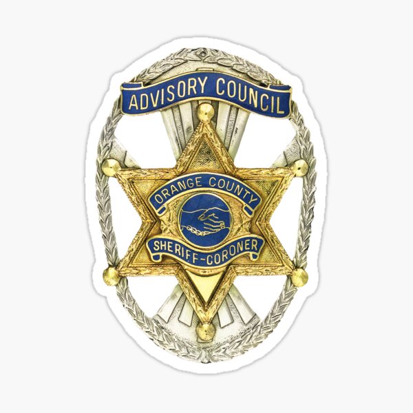 "Orange County California SheriffCoroner" Sticker for Sale by