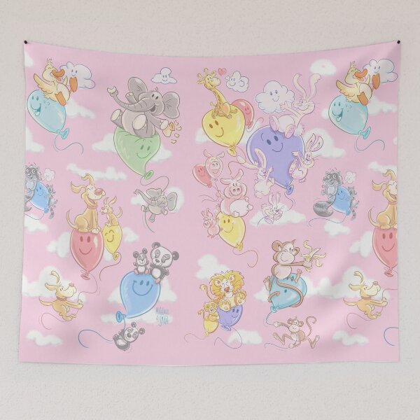 Item preview, Balloon Babies, Pink designed and sold by DoaDoodle.