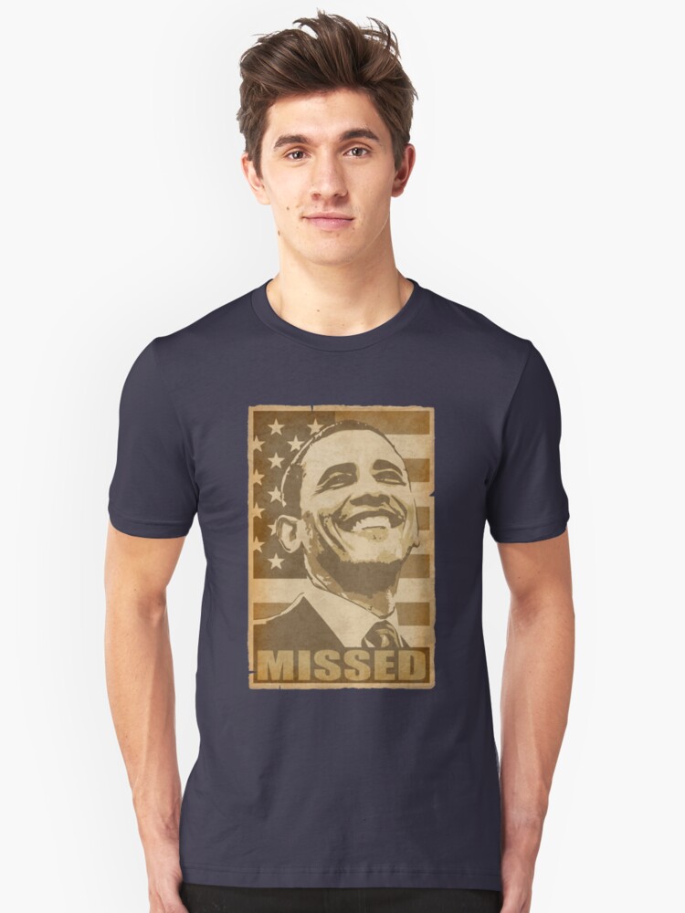 Alternate view of Obama Missed Slim Fit T-Shirt