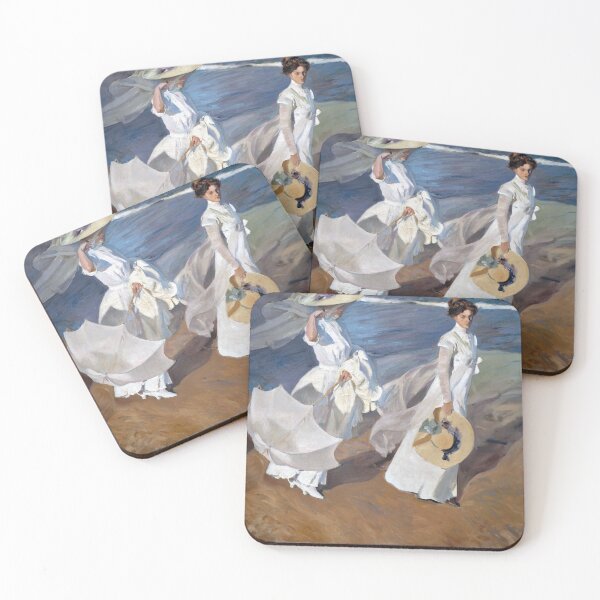 Item preview, Strolling along the Seashore by Joaquín Sorolla (1909) designed and sold by allhistory.