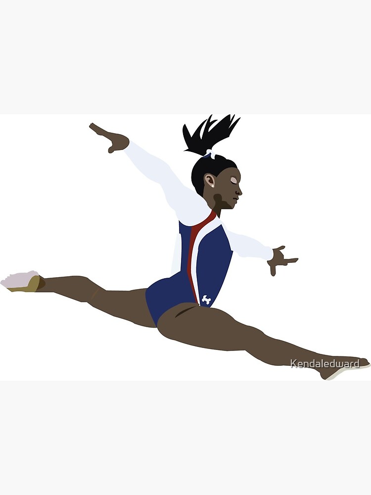 Simone Biles Grusskarte Von Kendaledward Redbubble