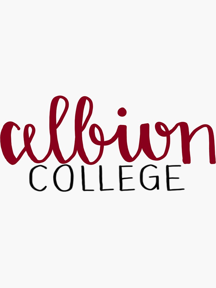 "Albion College" Sticker by artbyallio Redbubble
