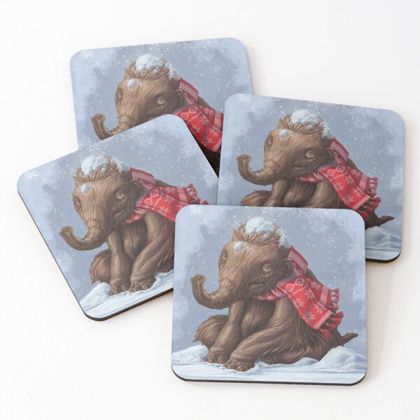 Item preview, Winter Baby (Mammuthus primigenius) designed and sold by CoffeeBlack Illustration.
