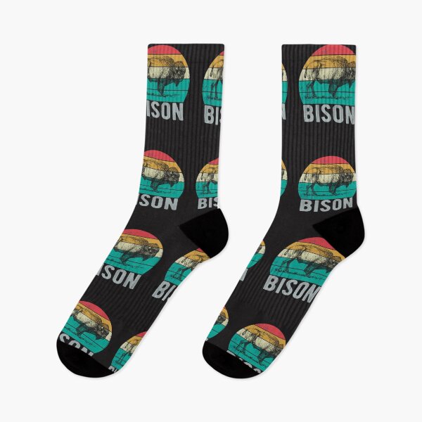 Item preview, Cool Bison Vintage Sunset Animal Design designed and sold by UrbanHype.