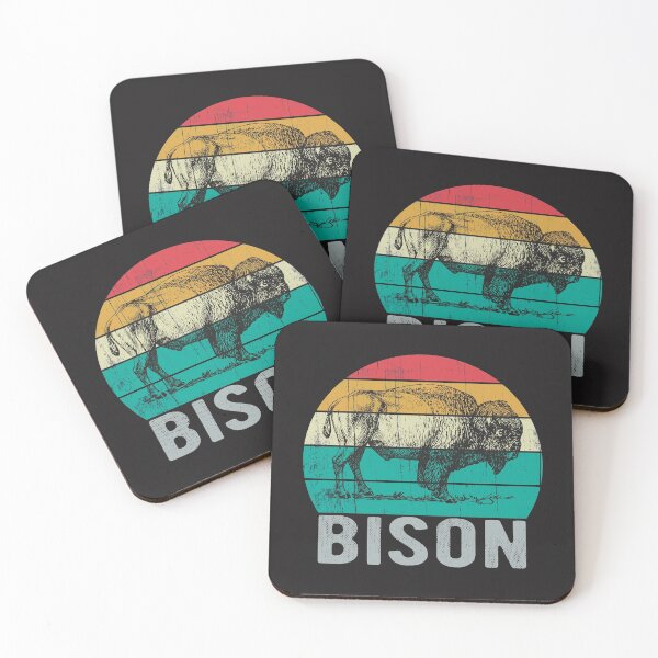 Item preview, Cool Bison Vintage Sunset Animal Design designed and sold by UrbanHype.