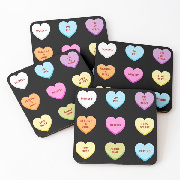 Item preview, Introvert Candy Hearts designed and sold by 1PointlessPeach.
