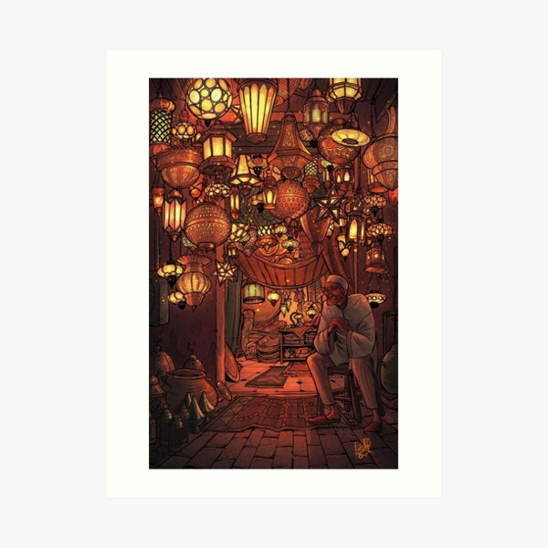 Vendeur de lumière Impression artistique