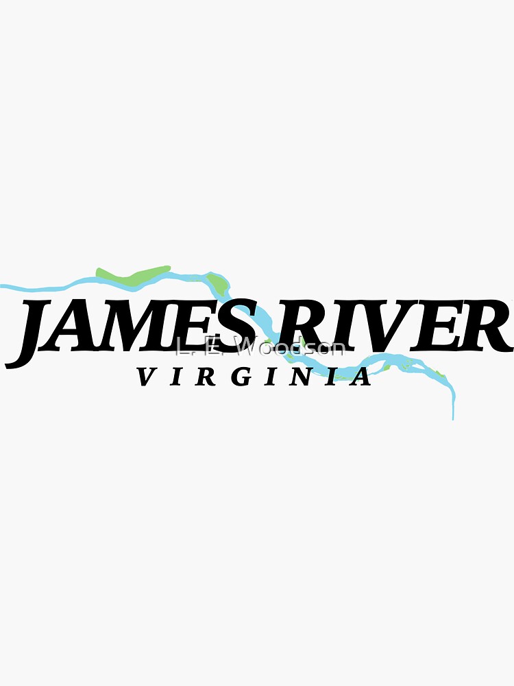 "James River Virginia" Sticker for Sale by Elizadearg Redbubble