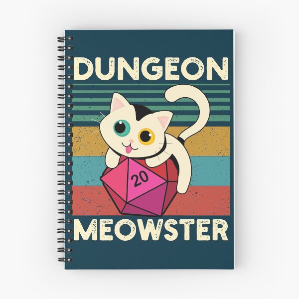 Item preview, Dungeon Meowster Funny DnD Tabletop Gamer Cat D20 designed and sold by GreenSplash.