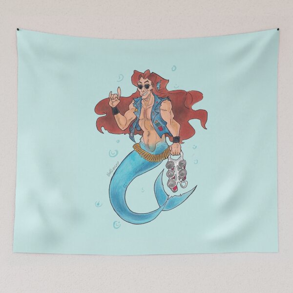 Item preview, Thrash-ass Merman designed and sold by BellsArtworks.