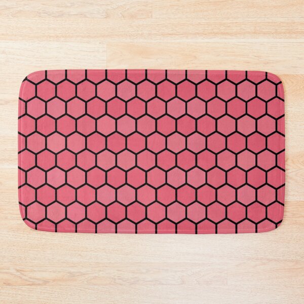 Item preview, Rose Pink Hexagonal Pattern designed and sold by Poetic Patterns Studio.