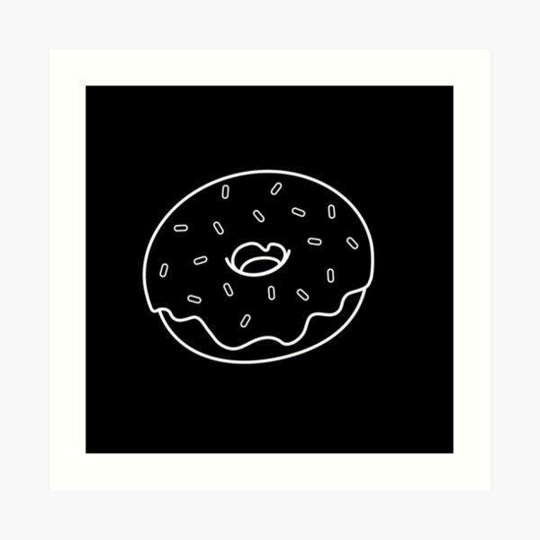 Donut Eat My Donut Art Print