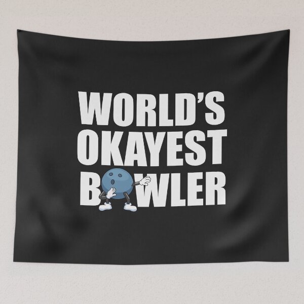 Item preview, Worlds Okayest Bowler Bowling funny bowler gift league team designed and sold by hadleydesigns.