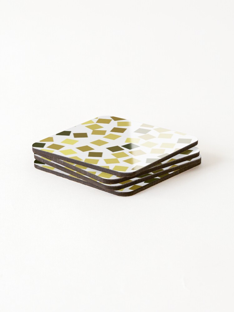 Thumbnail 4 of 5, Coasters (Set of 4), Cute Block Pattern designed and sold by deecdee.