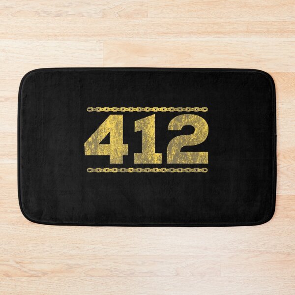 Item preview, 412 Pittsburgh Gold Distressed Chain Pittsburgh Retro DistressedGift designed and sold by carlhunt99.