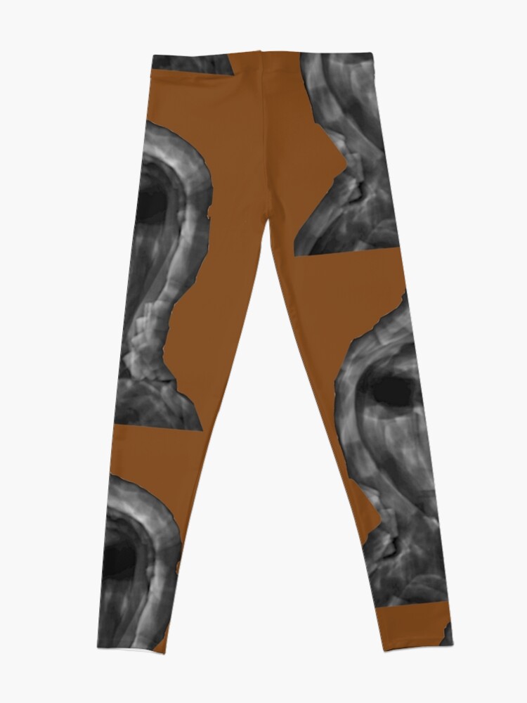 Clothes On Backwards Brown Leggings for Sale by JetStreamART