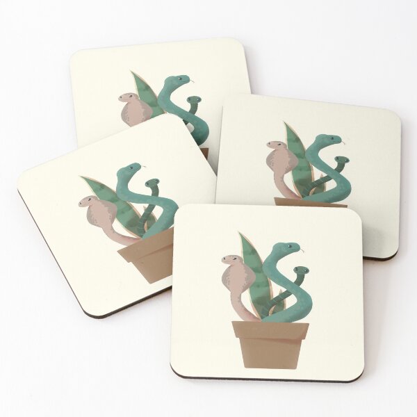 Item preview, Cute Snake Potted Plant Pun designed and sold by yellowpomelo.