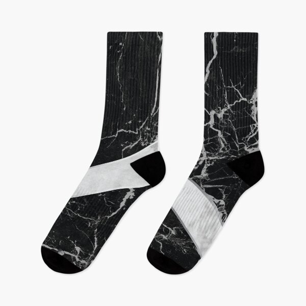 Item preview, Stone Arrow Pattern - Black & White Marble #992 designed and sold by Natural Collective.