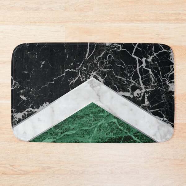 Item preview, Stone Arrow Pattern - Black, White & Green Marble #412 designed and sold by Natural Collective.
