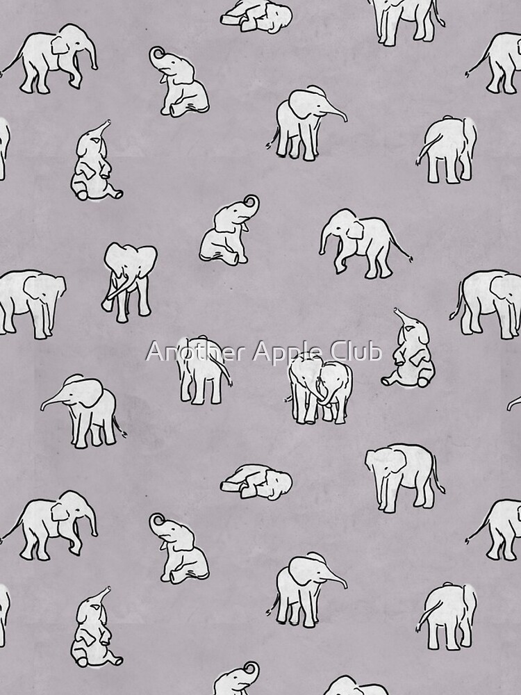 iPhone・スマホケース Society6 Indian Baby Elephants in Navy by Estelle F Indian Baby Elephants in Baby Blue
