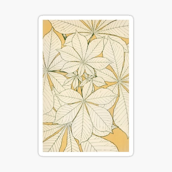 Vintage Leaves Sticker