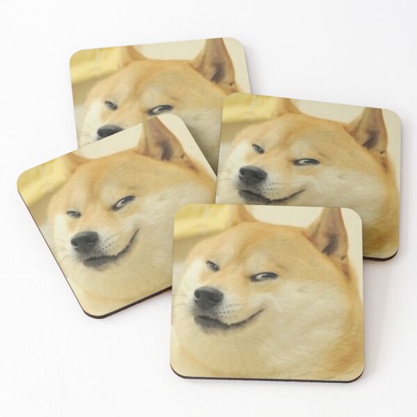 Doge Meme Coasters Redbubble