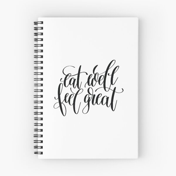 Item preview, Eat Well Feel Great Inspirational Quotes designed and sold by ProjectX23.