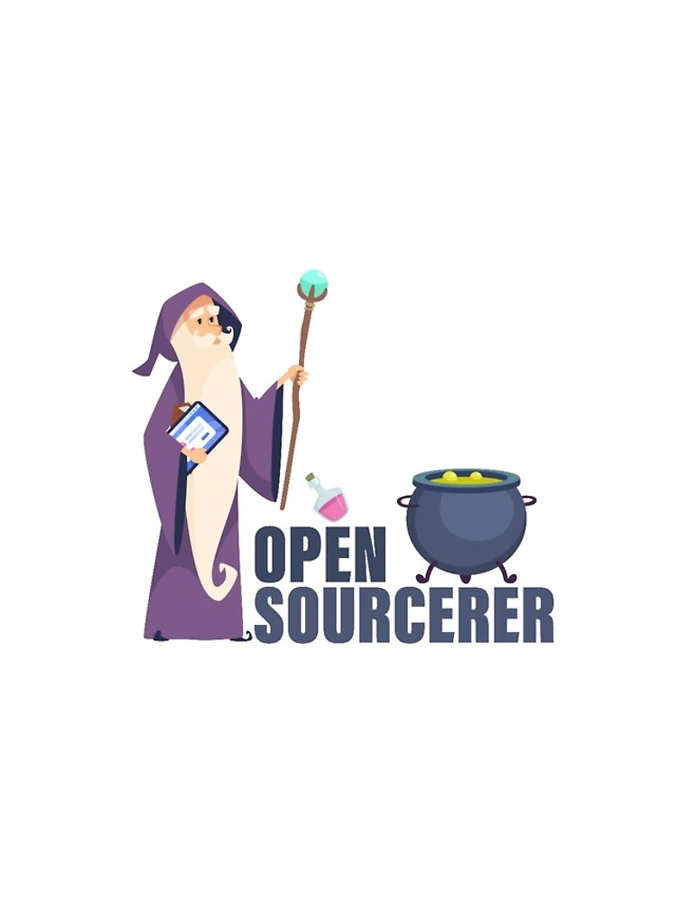 Thumbnail 4 of 4, iPhone Case, Open Source Sourcerer Wizard Coding Programming designed and sold by yellowdellow.