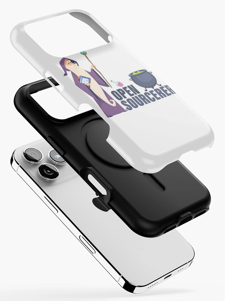 Thumbnail 2 of 4, iPhone Case, Open Source Sourcerer Wizard Coding Programming designed and sold by yellowdellow.