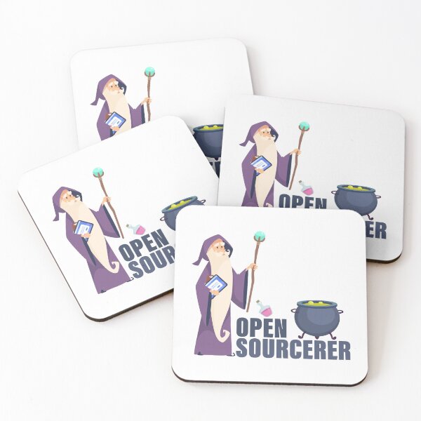 Item preview, Open Source Sourcerer Wizard Coding Programming designed and sold by yellowdellow.