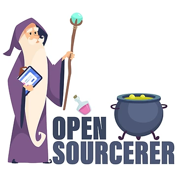 Artwork thumbnail, Open Source Sourcerer Wizard Coding Programming by yellowdellow