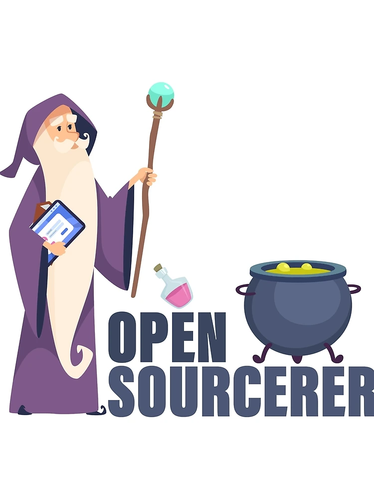 Thumbnail 3 of 3, Scarf, Open Source Sourcerer Wizard Coding Programming designed and sold by yellowdellow.
