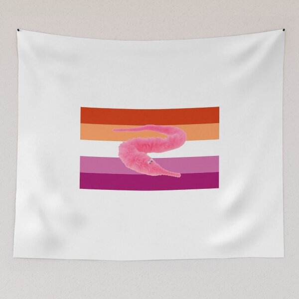 Item preview, Lesbian Pride Worm on a String designed and sold by NHChel.