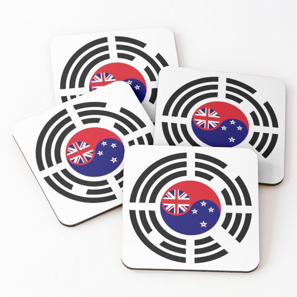 Item preview, Korean New Zealander Multinational Patriot Flag Series designed and sold by Carbon-Fibre Media.