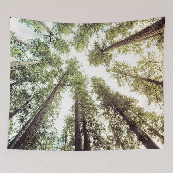 Item preview, Green Forest Sky Trees in the Mountains designed and sold by artcascadia.