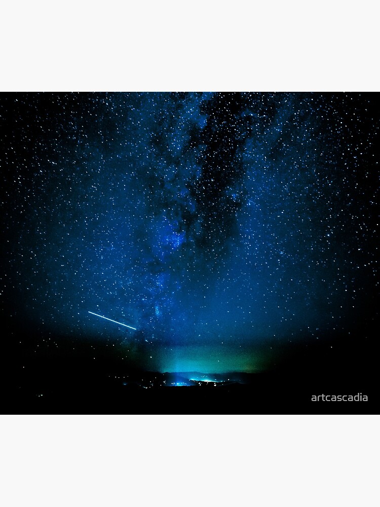 Stars and Space Night Sky - Blue Starry Milky Way in Arizona by artcascadia