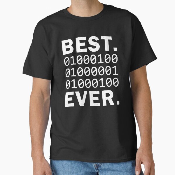 Item preview, Best Dad Ever in binary code. Funny Father's Papa coder Gift designed and sold by ismagarri.