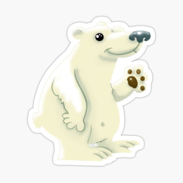 Friendly Polar Bear Sticker