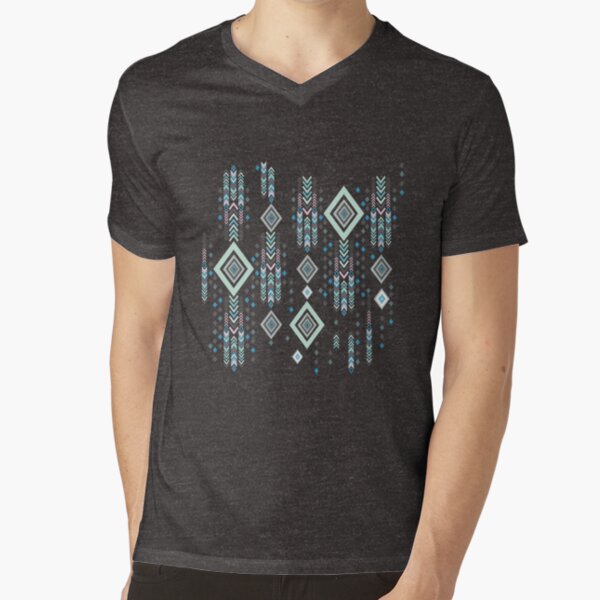 Boho Tribal Pattern V-Neck T-Shirt