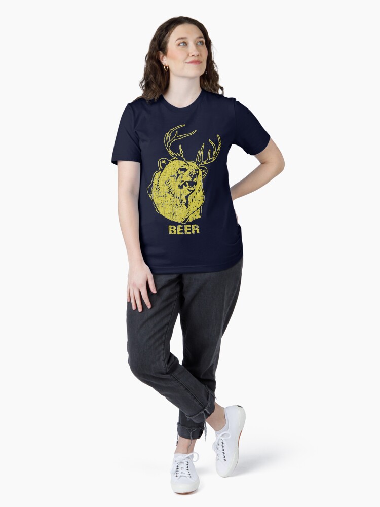 Thumbnail 4 of 7, Essential T-Shirt, Bear + Deer = Beer designed and sold by jacobcdietz.