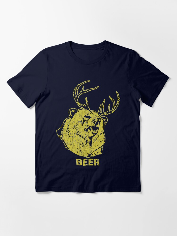 Thumbnail 3 of 7, Essential T-Shirt, Bear + Deer = Beer designed and sold by jacobcdietz.