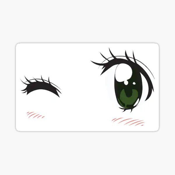 Anime eyes on a white background. A glance, a wink. Vector girl eyes. Stock  Vector | Adobe Stock