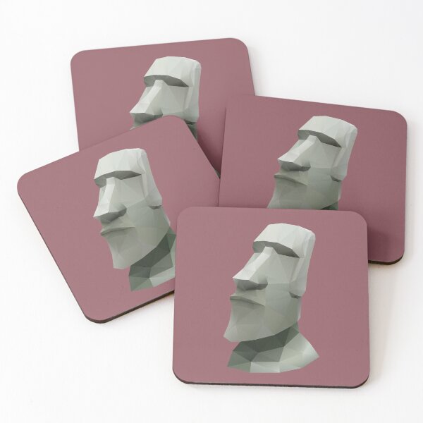 Item preview, Moai Polygon Art designed and sold by polymolystudio.
