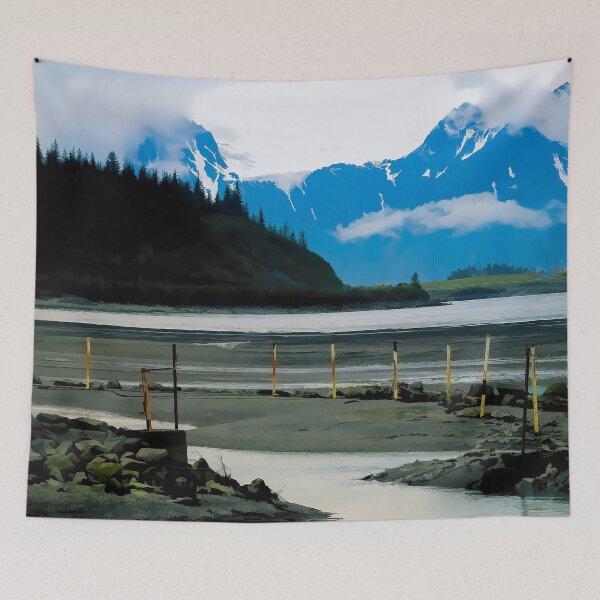 Item preview, Skiff tied up in Prince William Sound, Valdez, Alaska designed and sold by Alaskandreamer.