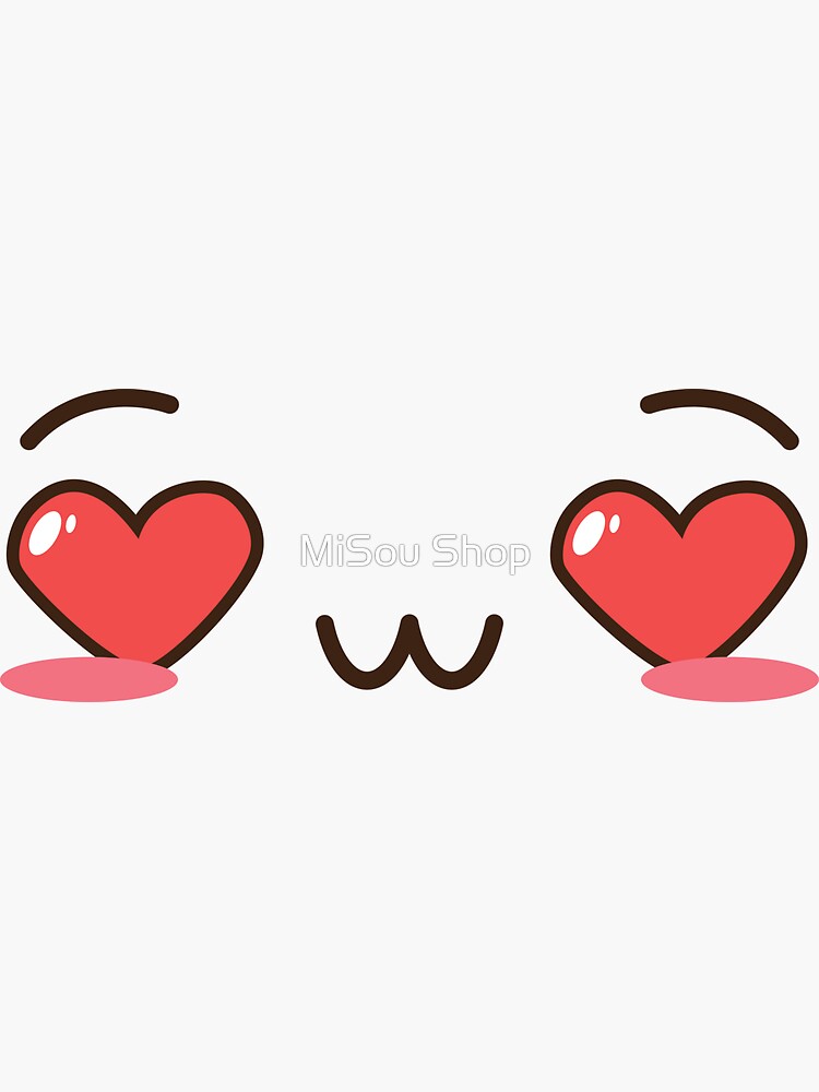 Heart Eyes Black Love Emot Kawaii Cute - Commes Des Garcon Transparent Png, Heart With Eyes Logo - free transparent png images 